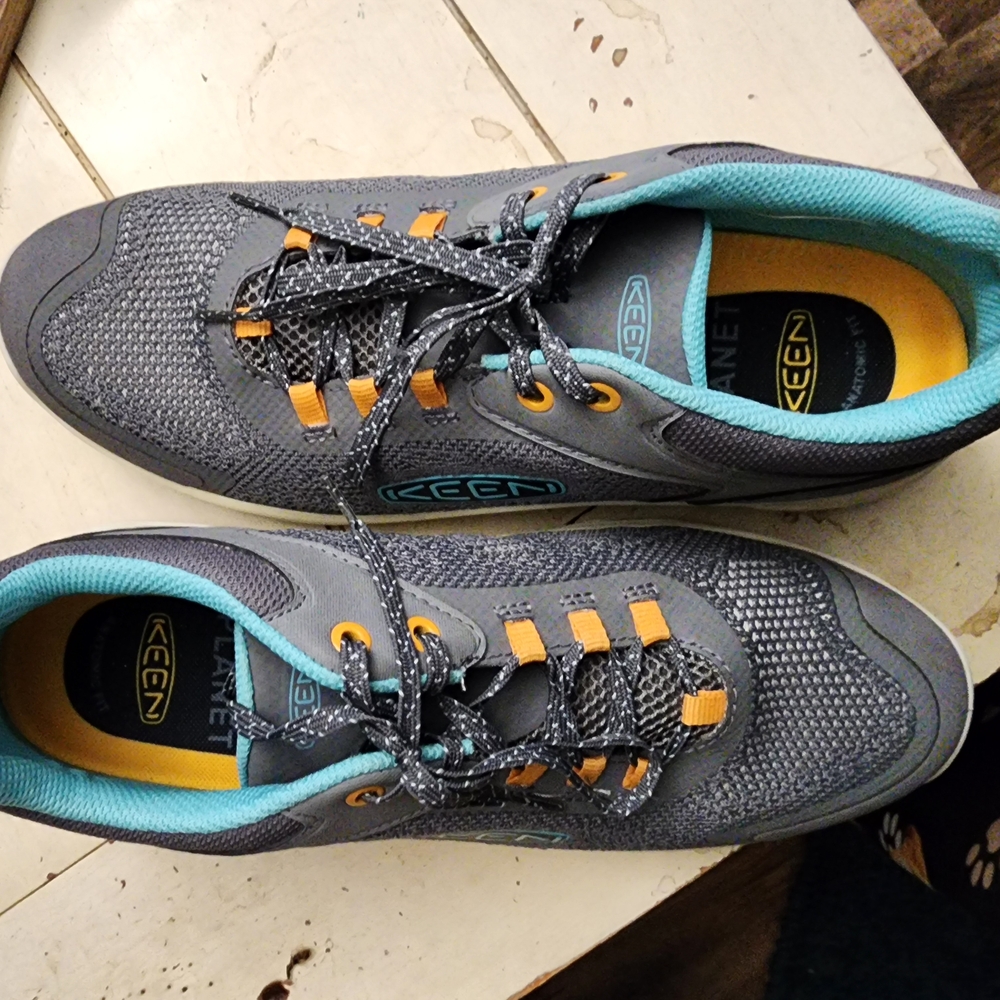 Keen Charcoal and Aqua Athletic Shoes